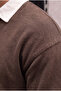 Luis Polo Yaka Thessaloniki Knitted Fabric Men's Sweatshirt - Brown - 6