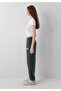 M1010757 Women's Sweatpants with Logo Print Green - 3