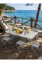 Adjustable Foldable Camping Table 4-Person Picnic Table Set - 6