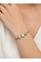 Brass Silver Color Zircon Stone Leopard Figure Chain Model Women's Bracelet - 2