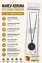 Black Colored 3 cm Double Sided Esmaül Hüsna & Hilye-I Şerif Stainless Steel Necklace 60 cm Chain - 6