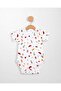 100% Cotton Watermelon Patterned Raglan Sleeve Snap Fastener Baby Bodysuit - 2