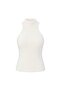 High Collar Sleeveless Plush Women's Blouse 52115186 - 2