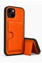 iPhone 13 and 14 Compatible Black Card Holder Case with Stand Women Men Luxury Magnet Functional Case - 5