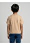 Unisex Plain Brown Boxy-fit Oversize Casual T-Shirt - 2