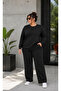 Plus Size Soft Texture Flexible Loose Comfortable Tracksuit Set - 3