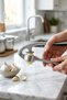 Premium Stainless Steel Garlic Crusher Ergonomic Metal Body Kitchen Garlic Press - 2