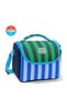 Kids Blue Green Stripe Patterned 3-Piece School Backpack Set - 2