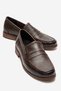 Daniel Men's Bitter Brown Faux Leather Handmade Moccasin Loafer Shoes