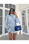 Striped Waist Drawstring Zippered Raincoat - 4