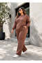 Plus Size Soft Texture Flexible Loose Comfortable Tracksuit Set - 4