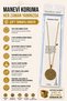 Gold Color 3 cm Double Sided Ayetel Kürsi & Felak Nas İhlas 60 cm Chain Steel Necklace - 6