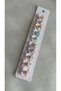 Hair Earring Elegant Trendy Hair Earring with Zircon Stones in the Center to Add Elegance to Your Hair (Pearlescent Flowers with Zircon Stones) - 3