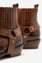 Bert Men's Tan Crocodile Cowboy Dallas Western Boots with Removable Detailing and Wooden Heel, Handmade - 6