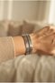 Handmade Hematite 2-Piece Flexible Special Design Bracelet - 3