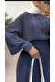 Knitwear Skirted Sweater Embroidered Patterned Wool Sweater Skirt Standard Size - 3