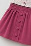Baby Girl Plum Little Flowers Cotton 3-Piece Set - 4