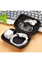 Compact Carbon Fiber Texture Hard Shell Carrying Case – Portable Organizer for Electronics and Accessories - 3