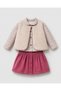 Baby Girl Plum Little Flowers Cotton 3-Piece Set - 2