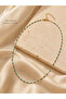 Women's Gold Color Turquoise Beaded Elegant Neck Chain Choker - 2