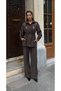 Women's Front Sleeves with Bead Embroidery Tansel Fabric Bambir Ceken Pant Suit - 7