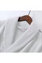 ® Bathrobe (Unisex) - Luxurious Velour Cotton With Terry Inside Double Layer Highly Absorbent Super Soft Bathrobes- Adult Size, Color White - 6