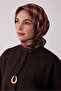 Tivil Silk Scarf Red 4421 32 Geometric Pattern - 2
