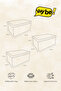 3-Piece under Bed and Inside Cabinet Storage Box with Lid Foldable Organizer Box 50X40X19 cm - 4