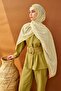 Riva Shawl Tencel Boston Fern Cream - 2