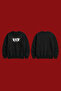 Berserk Anime Eye Printed Black Oversize Sweatshirt Unisex Japanese Style Crew Neck - 3