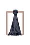 Double-Sided Solid Color Silk Shawl 927-Navy Blue Smoked