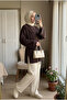 Women's Modal Fabric Elegant Tunic with Tie Detail 70 cm - 4