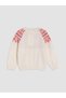 Vizyon New Season Ecru Crew Neck Girls' Knitwear Sweater - 2