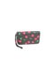 Duki Daso Black Cherry Patterned Women's Wallet with Wrist Strap, Zipper, Multi-Compartment Card Holder |   Summer N4345 S