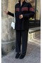 Women's Shirt with Bead Embroidery on Front and Sleeves, Standard Pants Size Suit - 8