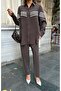 Women's Shirt with Bead Embroidery on Front and Sleeves, Standard Pants Size Suit - 7