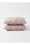 King Size Pink Floral Duvet Cover Set + 2 Pillowcases (200X220Cm) - 4