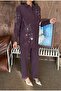 Women's Shirt with Bead Embroidery on Front and Sleeves, Standard Pants Size Suit - 5