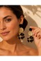 Leopard Patterned Leather Dangle Earrings