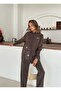 Women's Shirt with Bead Embroidery on Front and Sleeves, Standard Pants Size Suit - 3