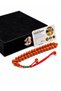 Inherited Invoice Signed Clamped Amber Prayer Beads 9 mm Oval Cut Skillful Workmanship Certified Velvet Boxed Premium