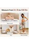 Baby & Pet Digital Scale – Multifunctional Weight & Height Scale for Babies, Puppies, Cats, Adults up to 330 lbs, LED Display, 5 Units, Hold Function, 27" Height Measurement - 2