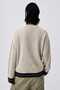 Women's Oversize Knitwear Sweater with Side Tie Detail and Crew Neck - 3