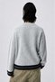 Women's Oversize Knitwear Sweater with Side Tie Detail and Crew Neck - 3