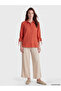 Ozmarka New Season Brown Poplin Women's Shirt with Tie at the Sleeve Cuff - 2
