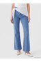 Beli Flare Women's Jean Pants with Scarf - 2