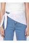 Beli Flare Women's Jean Pants with Scarf - 3