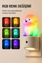 Smart Night Light Rgb Color Changing Light Sensor Plug-In Led Night Light Children's Room Hallway Bedroom - 2