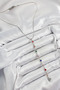 Silver Brass Zircon with Varied Heart Y Type Necklace for Elegant Woman