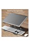 Adjustable Portable Folding Laptop Stand Silver